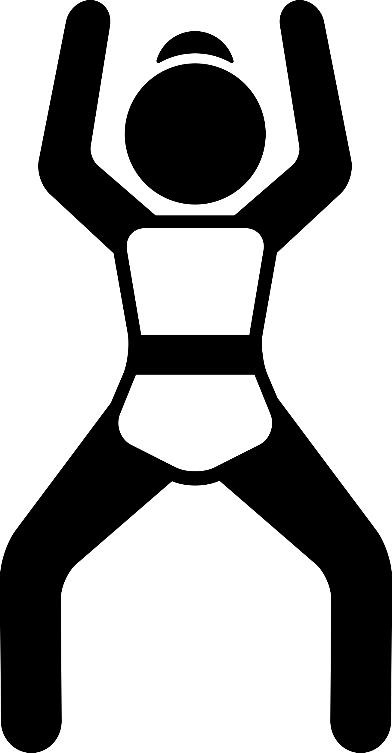 Arms Up Position Editable Svg Line Art Free Vectors